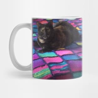 Jasmine on the Quilt of Many Colors Mug